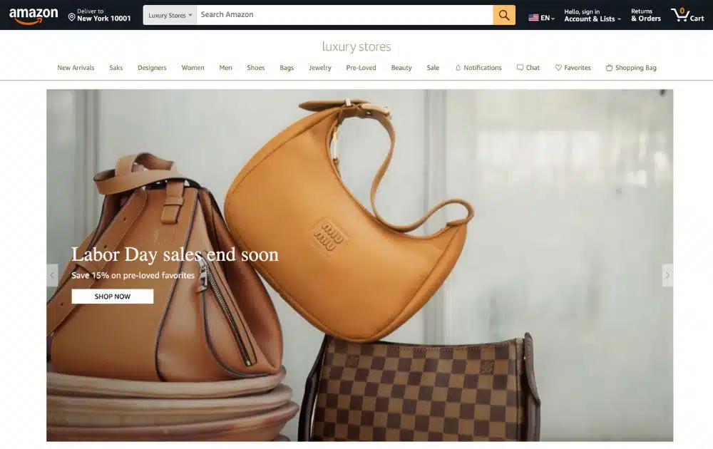 Amazon Luxury Stores (screenshot)