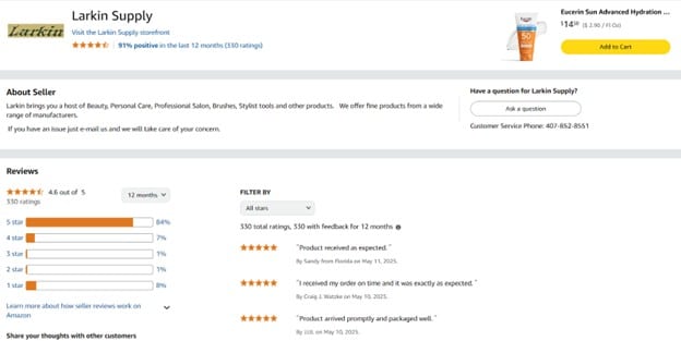 Seller Feedback 1