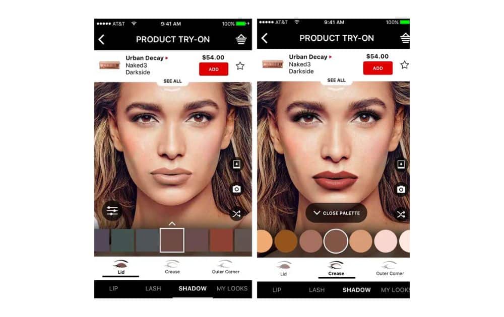 Sephora Virtual Artist App (Source - VR Scout)