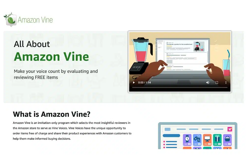 Amazon Vine (screenshot)