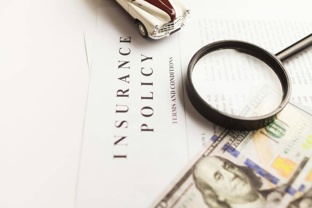car insurance papers